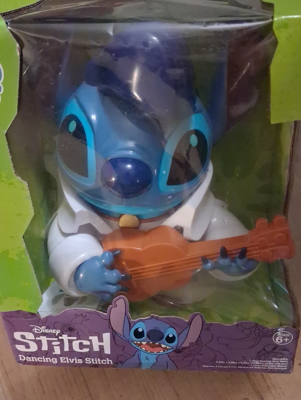 Disney Stitch Blue and White. Dancing Elvis Stitch. Light In Weight. 6 + Ages